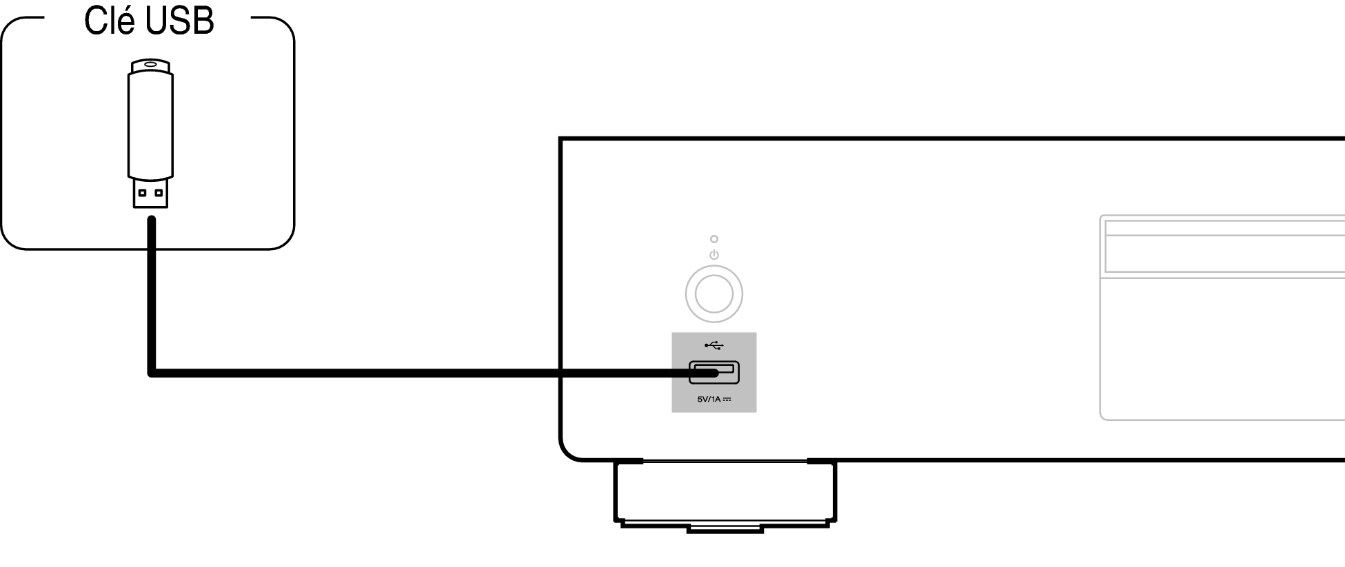Conne USB Front DCD900NE